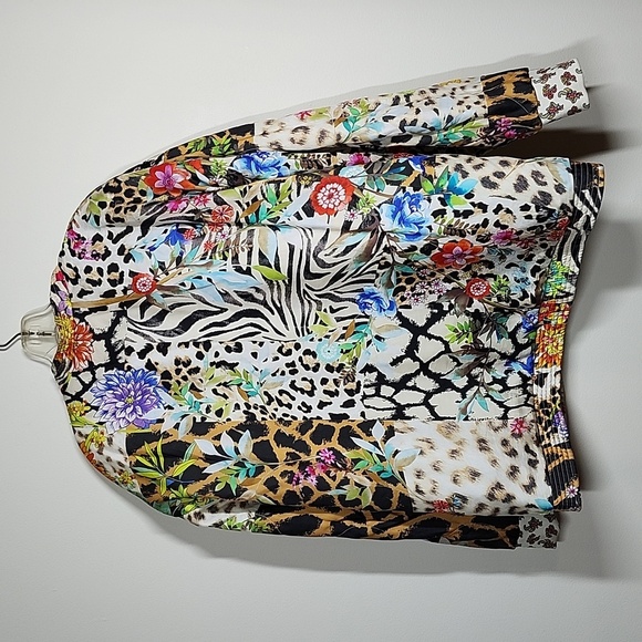 Johnny Was Nandru Reversible Jacket Multiprint Colorful Womens XL - Picture 9 of 16